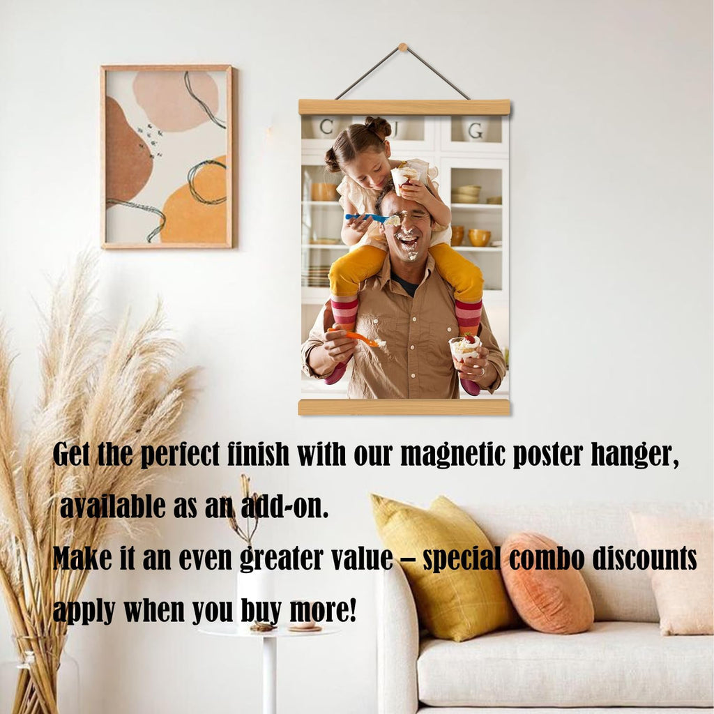 Skiennix Personalized Custom Poster Print - Unframed 24"x36" Canvas - Upload Your Image/Photo