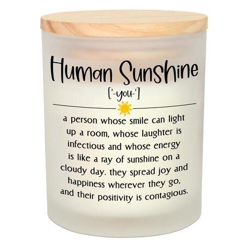 OASSIE Thank You Gifts for Women - Long Lasting Vanilla Lavender Candle 10 oz - Inspirational Appreciation Birthday Gifts for Women Friends Coworkers Boss Teachers Nurses, Retirement Gift for Woman