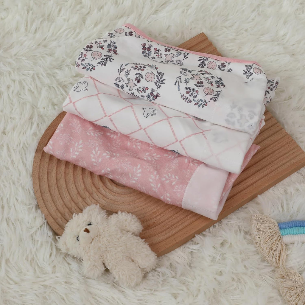 Skiennix Baby Swaddle Sleep Sacks - 3-Pack Organic Cotton Wraps with Adjustable Wings | Soft & Breathable for 0-3 Months