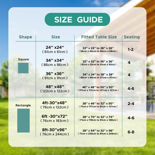 LUSHVIDA Square Fitted Table Cover Card Tablecloth 34x34 inch, 2 Packs Waterproof Elastic Vinyl Table Cloth with Flannel Backing Plastic Picnic Small Tables Top for Kitchen Dining Outdoor Party, Black