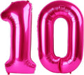 Hot Pink Number 10 Balloons - 40 Inch 10th Birthday Decorations for Girls | Perfect Party Supplies