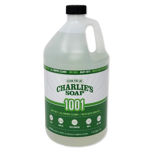 Charlie's Soap 1001 Cleaner - Heavy Duty Biodegradable Concentrated All Purpose Water Based Degreaser (1 Gallon, 1 Pack) - Safe Residential, Commercial, & Janitorial Cleaner