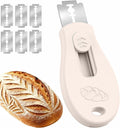 Skiennix Bread Lame | Sourdough Scoring Tool with Magnetic Handle & 5 Razor Blades - Beige