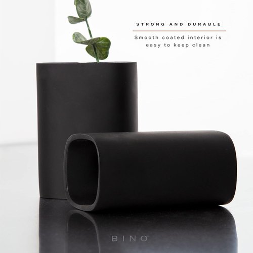 BINO 3-Piece Bathroom Accessories Set - Stylish Soap Dispenser, Toothbrush Holder & Tumbler for Elegant Decor