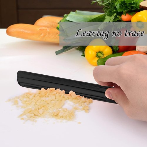Table Crumb Sweepers for Servers Bread Crumber Cleaner Stainless Steel for Tablecloth in Restaurants and Homes, Servers, Waitresses Tool Accessories(Black)