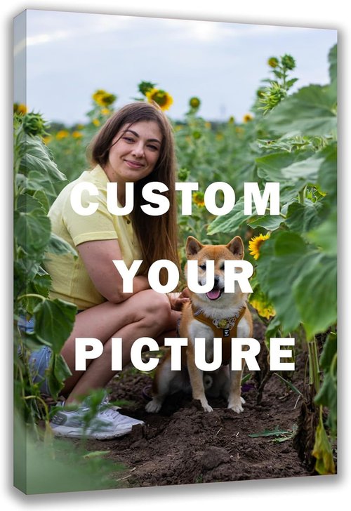 Custom Canvas Prints - Personalized Wall Art with Your Photos | Framed Canvas for Family & Pet Gifts - 8 x 10
