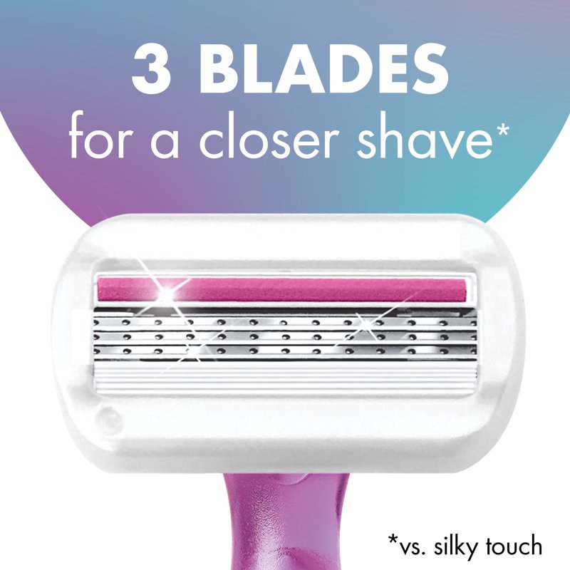 Disposable Women's Razors - 3 Blades with Comfort Shield