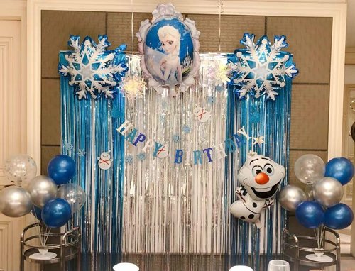 Melsan Foil Fringe Curtains - 3 Pack Tinsel Backdrop for Birthday, Baby Shower & Graduation | Teal 3.2 x 8.2 ft