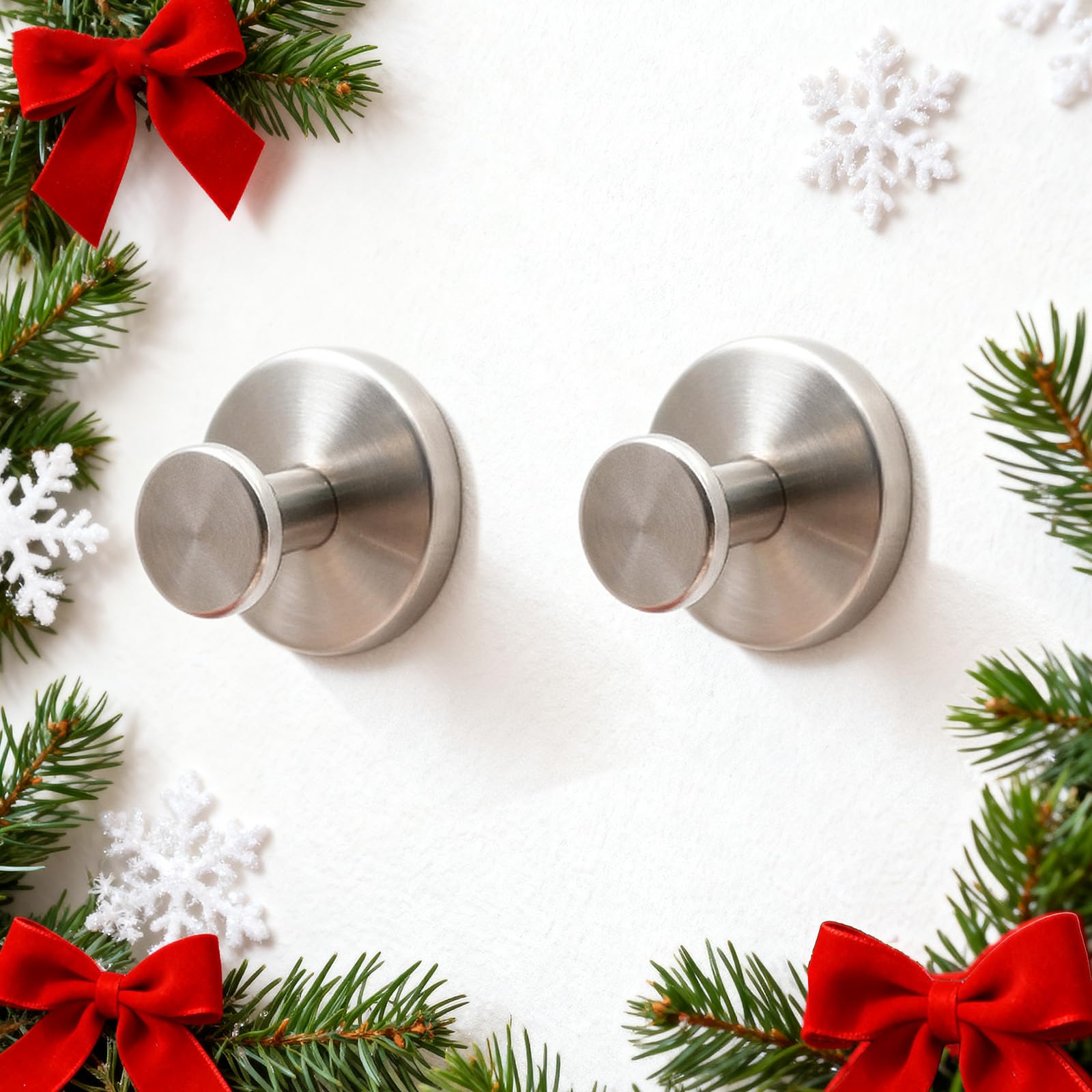 WingWider Shower Hooks for Inside Shower,Suction Cup Hooks for Glass Window,Removable Towel Hooks for Bathrooms,2 Packs(Silver)