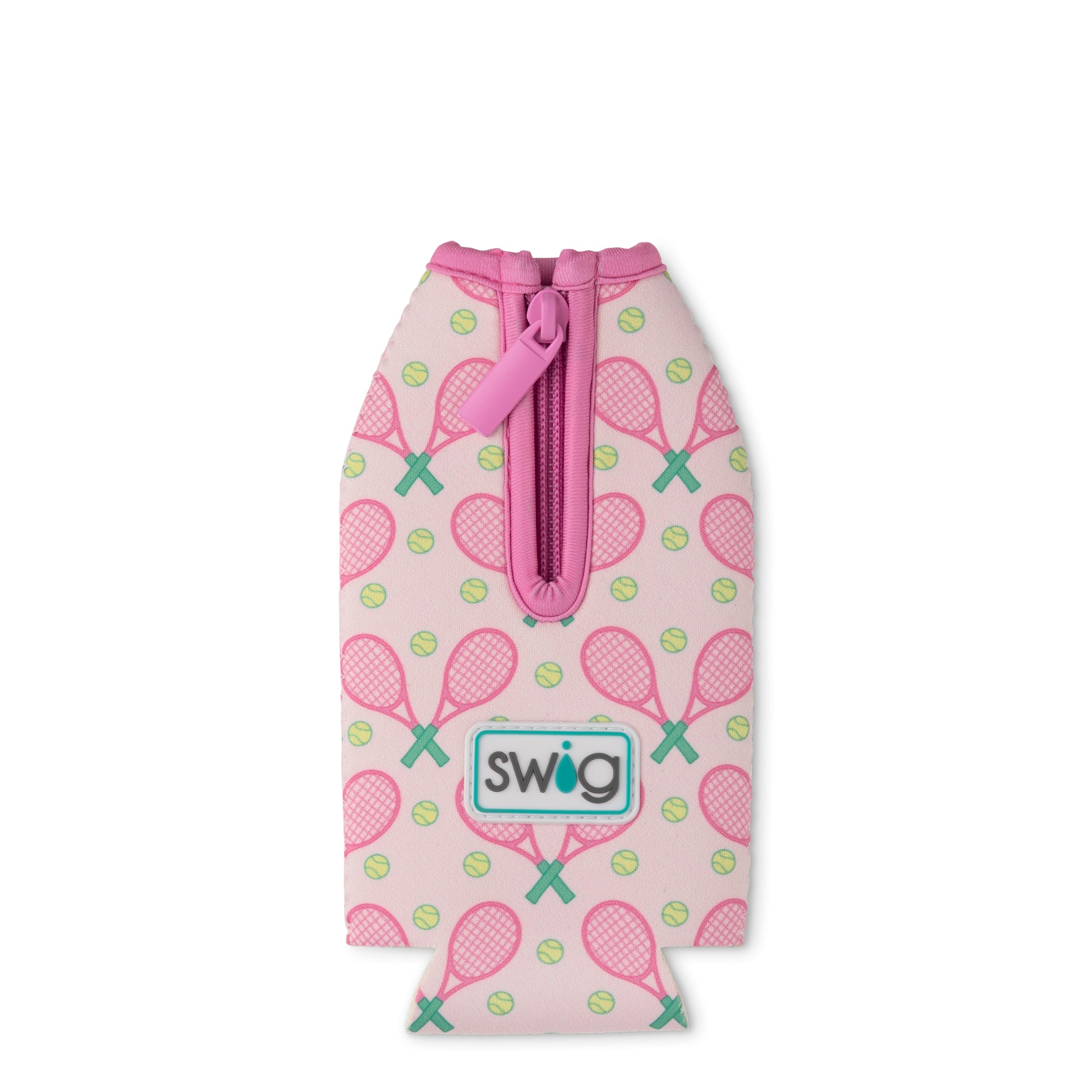 Swig Life Bottle Coolie, Standard 12oz Bottle Insulator Sleeve with Zipper, Neoprene Insulated Cooler for Drinks in Love All
