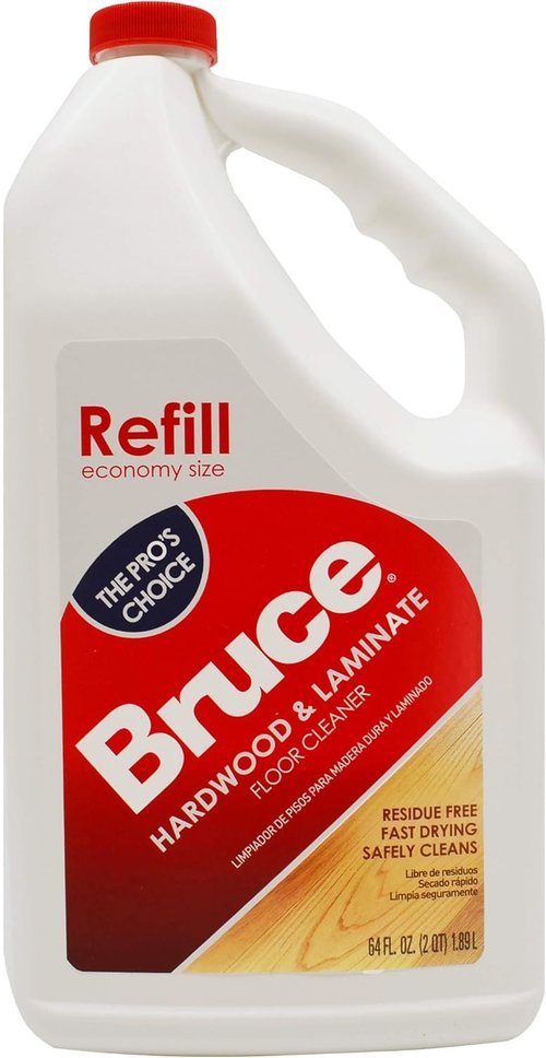 Bruce Hardwood Floor Cleaner - All No-Wax Urethane Finish - 64oz Refill Pack of 3