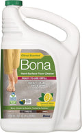 Bona Multi-Surface Floor Cleaner Refill - 128 Fl Oz - Lemon Mint | Residue-Free Solution for Stone, Tile, Laminate & Vinyl Floors