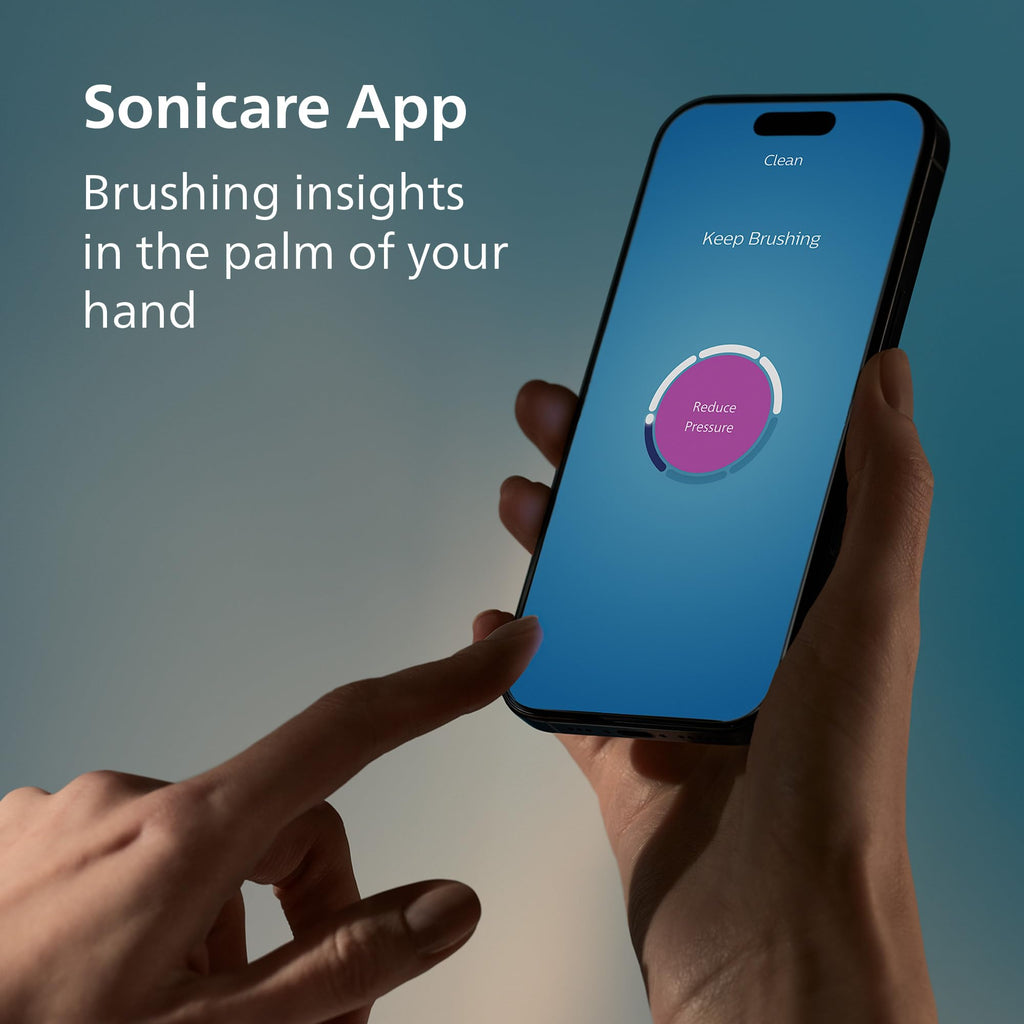 Philips Sonicare DiamondClean 9000 Electric Toothbrush - Sonic Toothbrush with App, Pressure Sensor, 12 Brushing Settings, Replacement Reminder, USB Charging Case, Black & Rose Gold, 2-Pack, HX9912/71