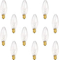Holiday Joy C26 Christmas Candelabra Replacement Night Light Bulbs - 7W E12 - 120V (12 Pack)