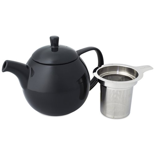 FORLIFE Curve Teapot with Infuser, 24-Ounce, Black Graphite