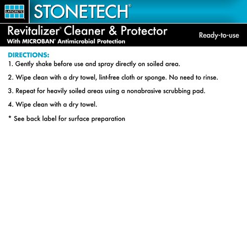 StoneTech Revitalizer Cleaner & Protector, Cucumber Scent, Ready-to-use, 24OZ (709ML) Spray Bottle