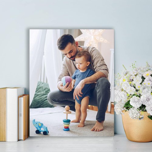 LMFPHOG Personalized Canvas Prints - Custom 8x10 Inch Wall Art for Family, Pets, Kids & Lovers