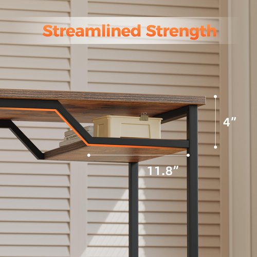 Mericonia 48 inch Computer Desk, Gaming Desk for Small Spaces, Modern Simple Style Table for Home Office, Study Student Writing Table