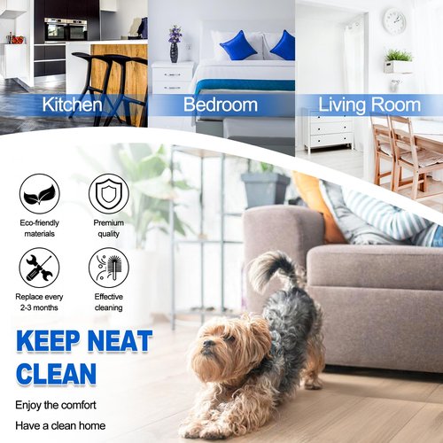 T8 N8 Replacement Parts for ECOVACS Deebot Ozmo T8 T8 Aivi T8+ T8 AIVI+ T8 MAX N8 Pro Plus/N8 Pro N8+ Plus N8 Pro+ DEEBOT Dust-Bags Main Brush Side Brush Filter Replacement for Yeedi Vac LUXRILIX