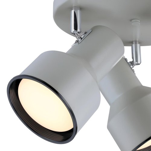 Westinghouse Lighting Remick Three Light Indoor Multi-Directional Flush Mount Ceiling Fixture, Off White Finish