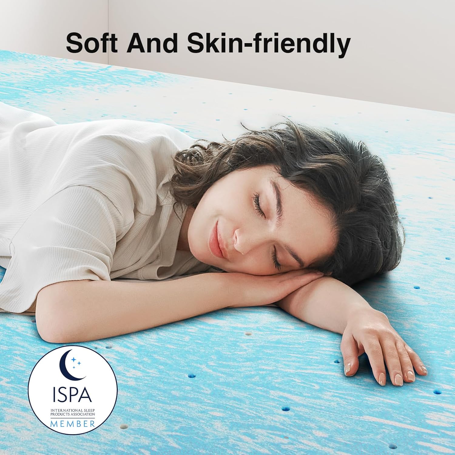 Novilla Queen Memory Foam Mattress Topper - 3 Inch Cooling Gel Infused for Pressure Relief & Comfort