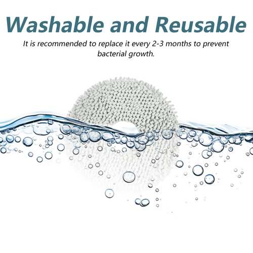 Mop Pad for ECOVACS DEEBOT X2 Omni/ T20 Omni/ T10 Omni/ X1 Omni/ X1 Turbo/T30 Pro/T30S Comb/ T30S,for Yeedi M12 Pro+ Vacuum Cleaner, T30S Mop Pad Replacement Accessories