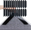 Rug Grippers 24 Pack - Reusable Dual-Sided Carpet Sticky Pads for Curling Corners | Keeps Rugs Secure on Hardwood Floors