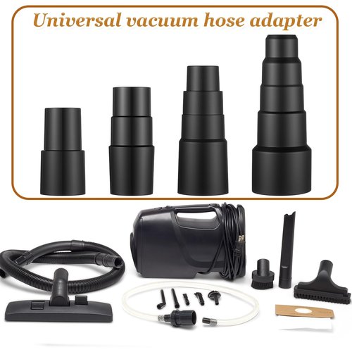 4Pcs Vacuum Hose Adapters, Universal Hose Adapters 1-3/8 inch to 1-1/4 inch Vacuum Connector Attachment, 1-1/2" to 1-3/8" to 1-1/4", 1" to 1-1/8" to 1-3/8" to 1-5/8"