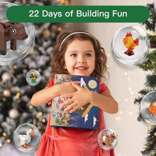 Nativity Advent Calendar 2025 - Buildable Jesus Christmas Scene with Individual Packaging