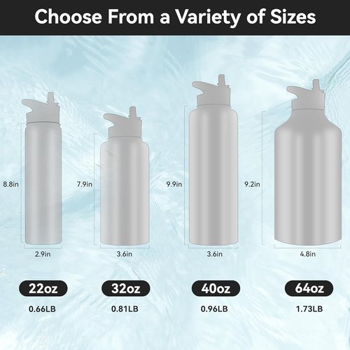 HASLE OUTFITTERS 32 oz Insulated Stainless Steel Water Bottle - Double Walled with 2 Lids (Army Green)