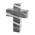 Mud Pie Marble Cross, Gray, 6" x 4.5"
