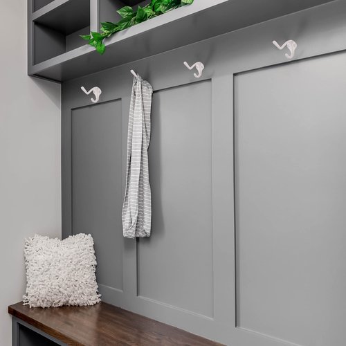 Design House 188136 Classic 3-inch Double Hat and Coat Hook for Bathroom Bedroom Closet Kitchen or Office White 5-Pack
