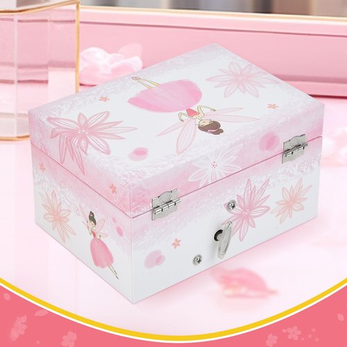 TAOPU Girl's Gift Music Box with Spinning Ballerina,Fairy Design Musical Jewelry Box for Kids Jewel Storage,Toys for Girls