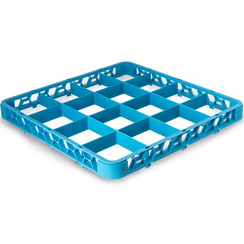 Carlisle FoodService Products RE1614 OptiClean 16 Compartment Divided Glass Rack Extender, 1.78", Blue