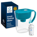 Brita Metro Water Filter Pitcher - SmartLight Indicator, BPA-Free, 6-Cup Capacity, Turquoise