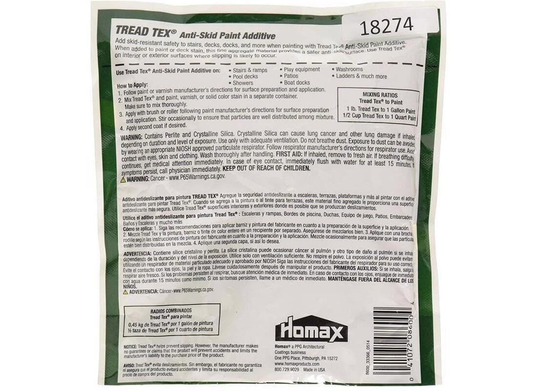 1 lb Homax 8600 Tread-Tex Anti-Skid Additive