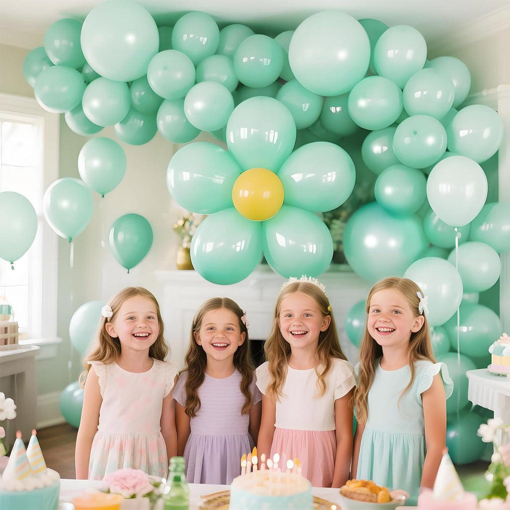 Pastel Green Latex Balloons by [Brand Name] - 110pcs 12 Inch Ideal for Birthday Parties, Baby Showers & Weddings