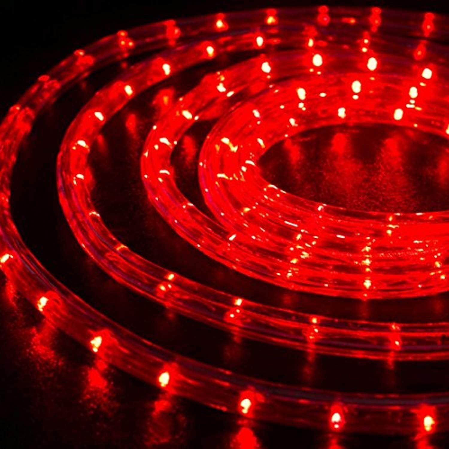 Skiennix 200ft LED Rope Lights - 1440 Flexible Tube Lights with 8 Modes | Waterproof Outdoor & Indoor Decoration (Red)