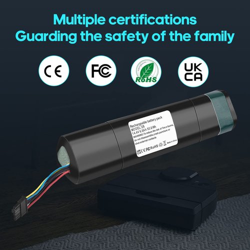 Szxtdzsw 14.4V 6500mAh Replacement for Neato Battery Compatible with Neato D3 D4 D5 D6 D7 Robotic Vacuum Cleaners,Part Number: 945-0225, Black