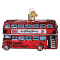 Old World Christmas The Rolling Stones British Bus Glass Blown Ornament for Christmas Tree, Handcrafted Holiday Decoration, Music Collection
