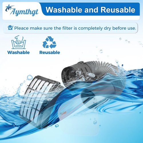Aymthgt Vacuum Hose Filter Replacement Part Compatible for Shark Navigator Lift-Away NV350 NV351 NV352 NV355 NV370 UV440, 1 Nozzle Hose + 2 Pre-Felt + 1 Hepa Filter, Replace #193FFJ & XHF350 & XFF350