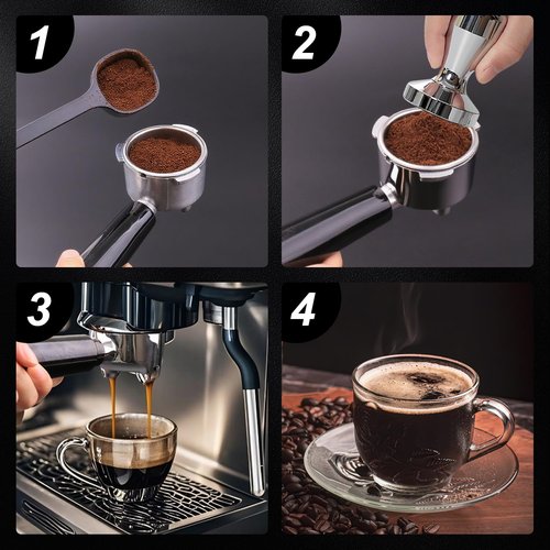 51mm Filter Basket | Double Layer Pressurized Portafilter Basket | Stainless Steel Coffee Portafilter Basket | Espresso Filter Basket