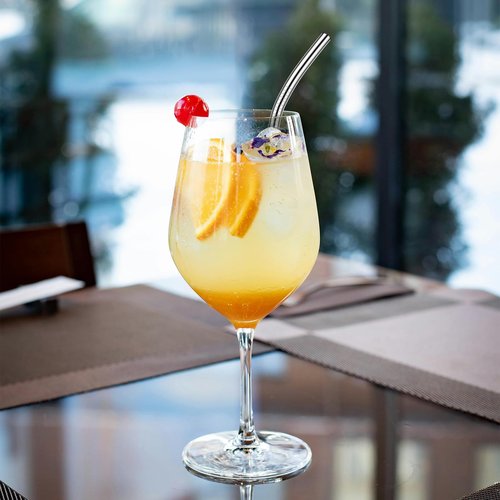 10 Pack Short Metal Straws Reusable Stainless Steel Straws 5 Straight 5 Bent 5 Inch Cocktails Straws Drinking Straws with 2 Cleaning Brush for Coffee Mugs, Small Glasses or Cups