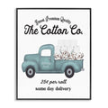 Stupell Industries 'Toilet Paper Cotton Delivery Truck', Framed Giclee Art, Black, 11 x 14 Inches, Easy to Hang and Sturdy, Made in USA, by Lettered and Lined