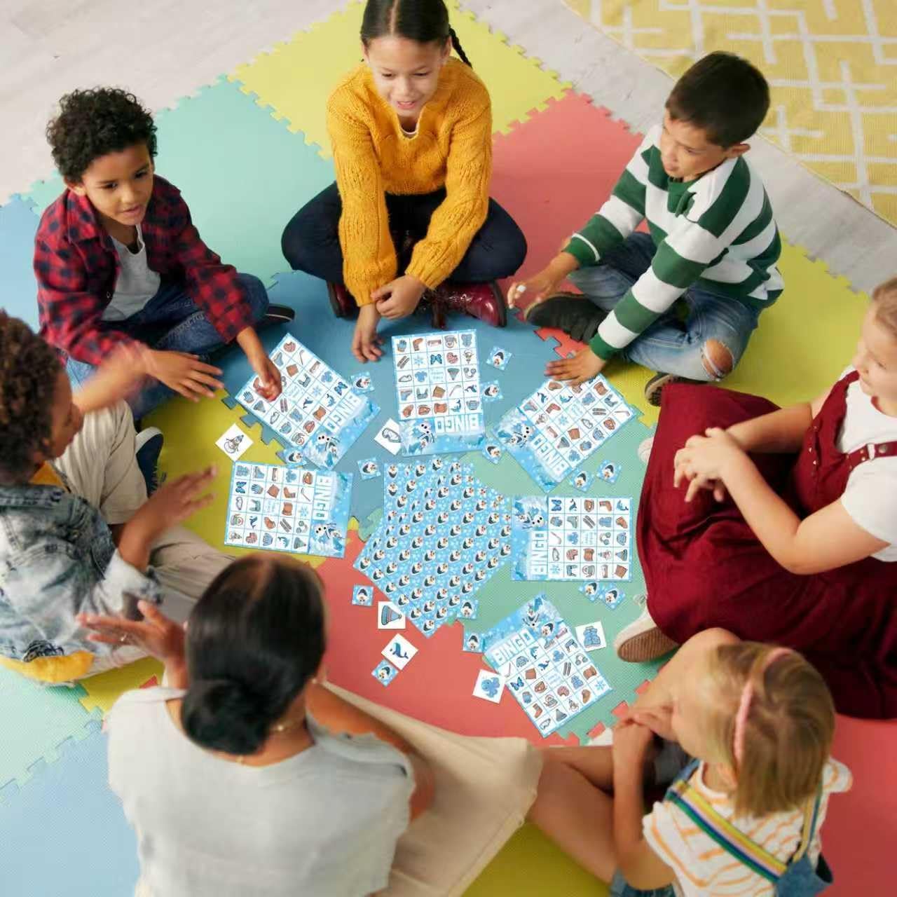 Snowman Christmas Bingo Game - Fun Holiday Party Game for 24 Players | Perfect for Family Activities