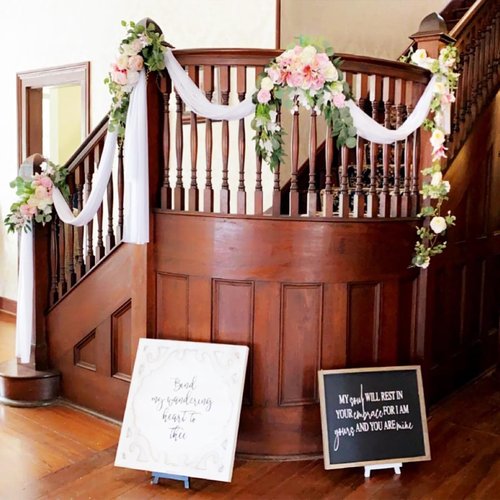 Lavender Chiffon Draping Fabric by Skiennix - 20 FT Sheer Wedding Arch Backdrop Curtain for Ceremonies