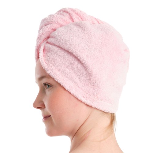 Seritaine Hair Towel Wrap for Women 2 Pack – 100% Turkish Cotton Turban for Wet Hair Quick Dry – Soft & Gentle Head Towel Cap– Soft and Absorbent Cotton - 10x26 inch