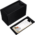 Black Check Holders, Check Presenters for Restaurants, Trays Guest, Tip Trays Waitress, Bill Holder Guest for Restaurants, Bars, Hotels(16 Pieces)