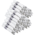 Joyido 400PCS Pre Rolled Silver Plastic Silverware Sets - Heavy Duty Silver Cutlery - Include 100 Pack Wrapped Disposable Utensils with Napkins for Parties & Dinners & Weddings