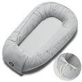 Baby Lounger - Adjustable Newborn Lounger for 0-24 Months | Breathable & Soft Tummy Time Lounger in Grey